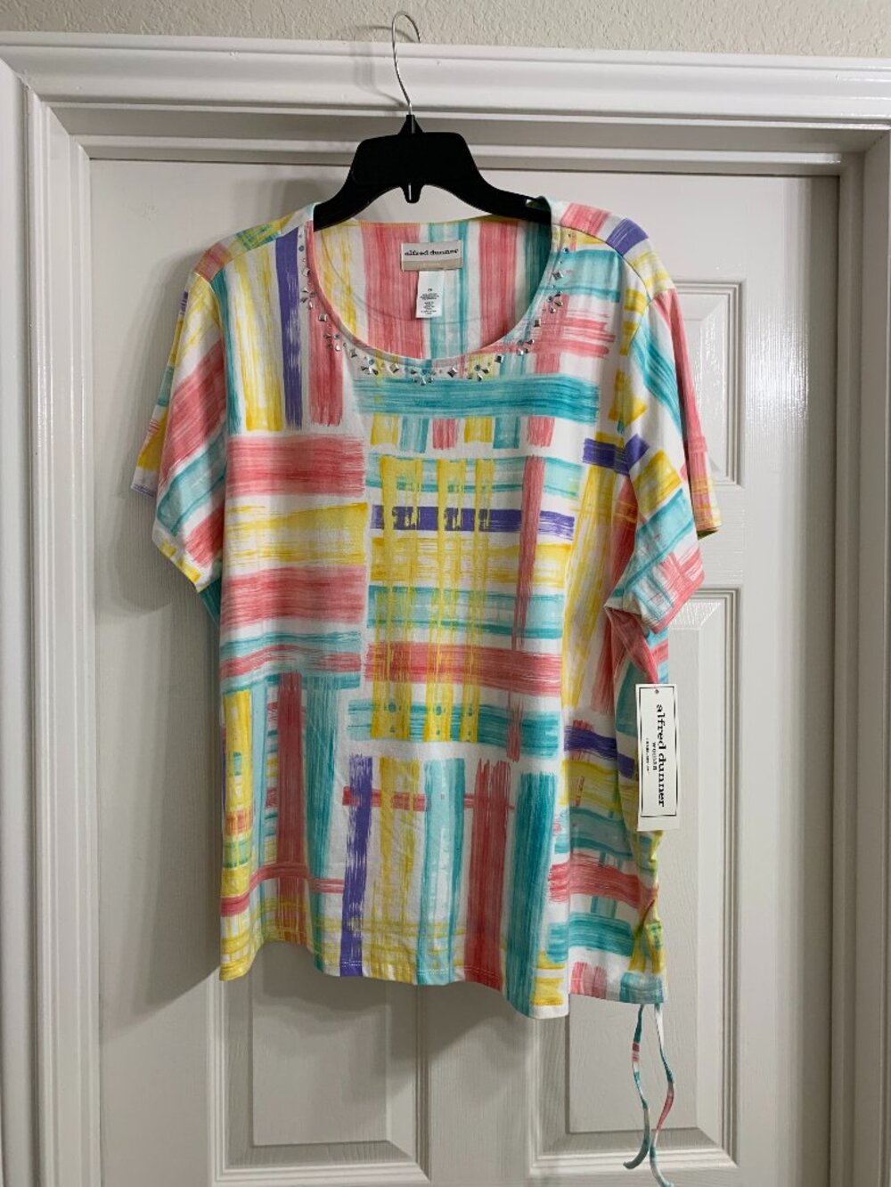 Alfred Dunner Women's Multi-Color Shirt, Size 2X (NWT)